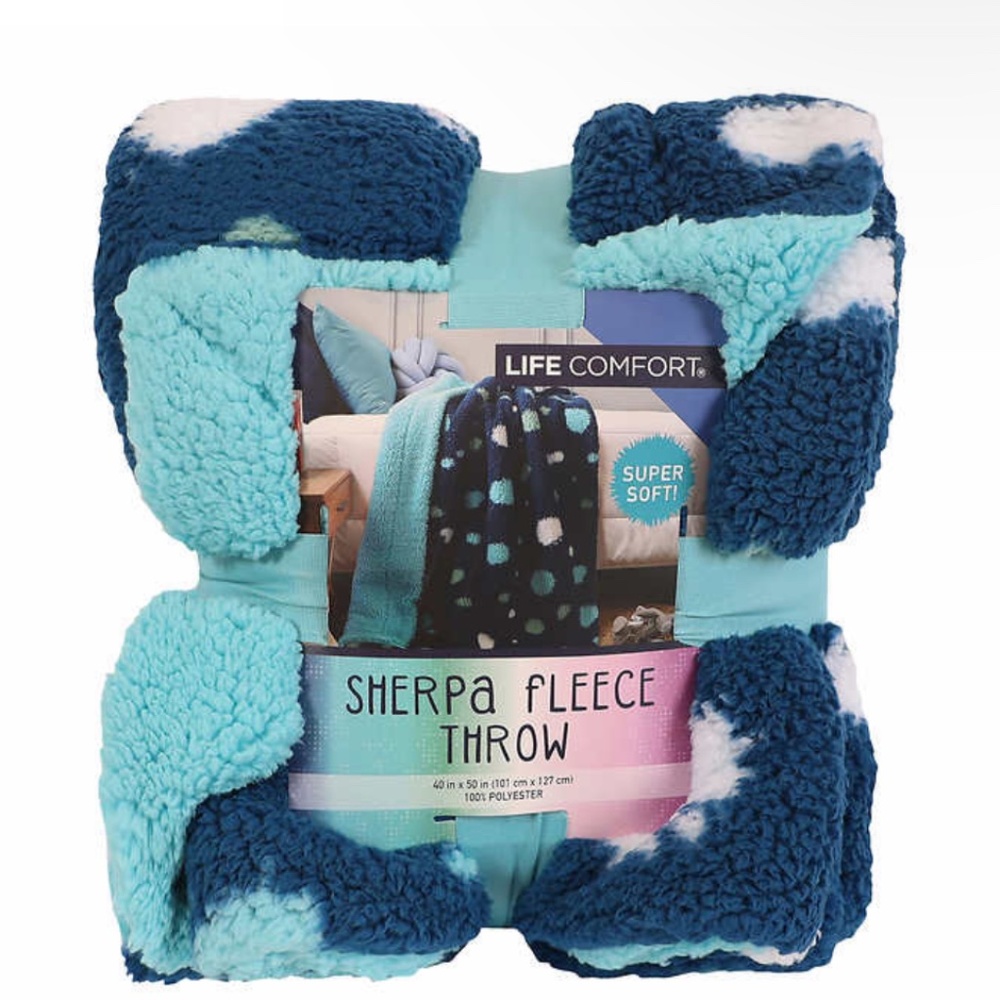 Life Comfort Kids Ultimate Sherpa Fleece Throw